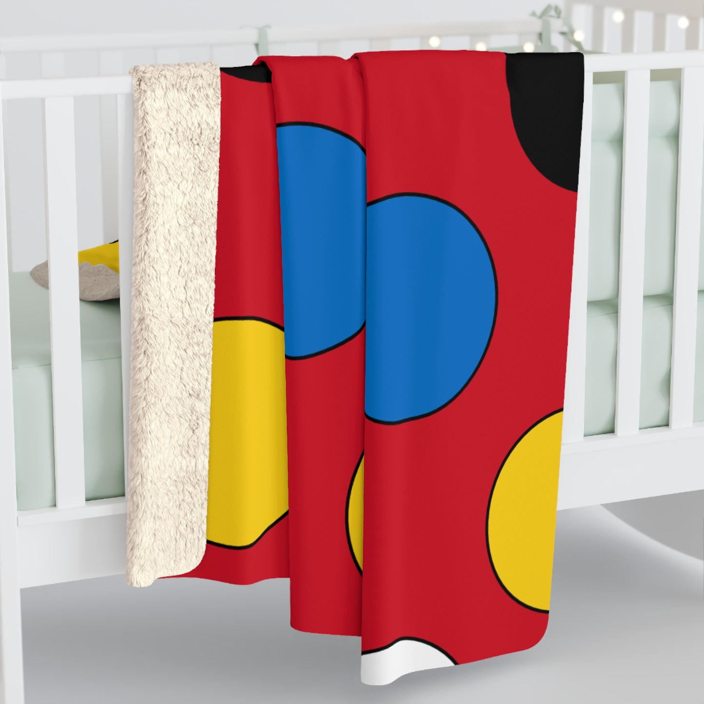 Antigua And Barbuda Retro Polka Dots Blanket Throw