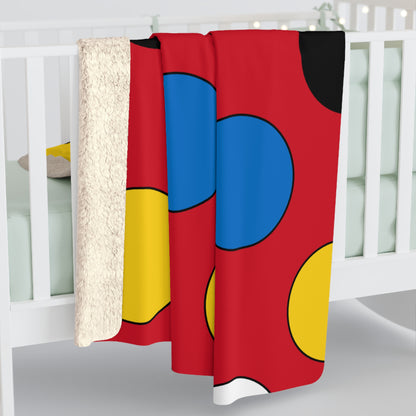 Antigua And Barbuda Retro Polka Dots Blanket Throw