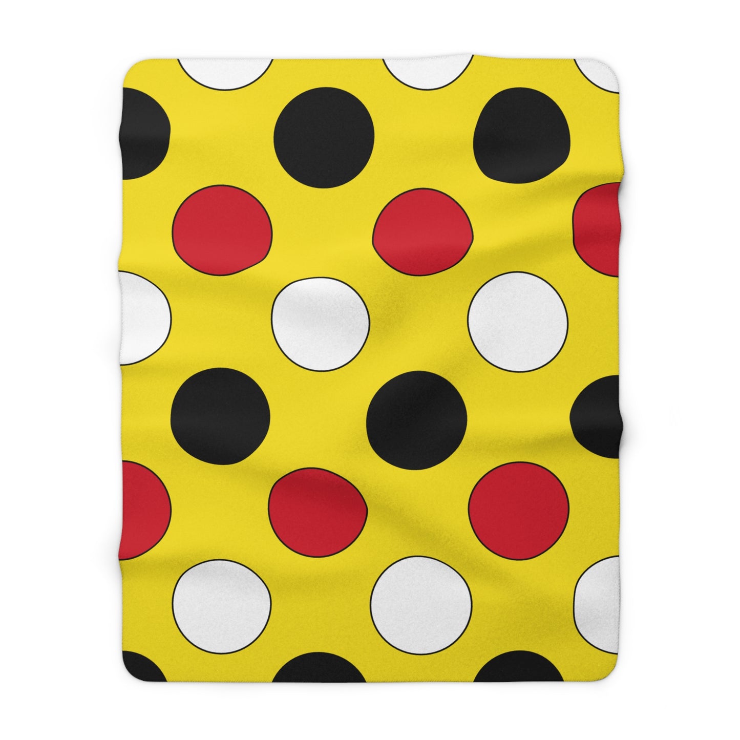 Brunei Darussalam Retro Polka Dots Blanket Throw
