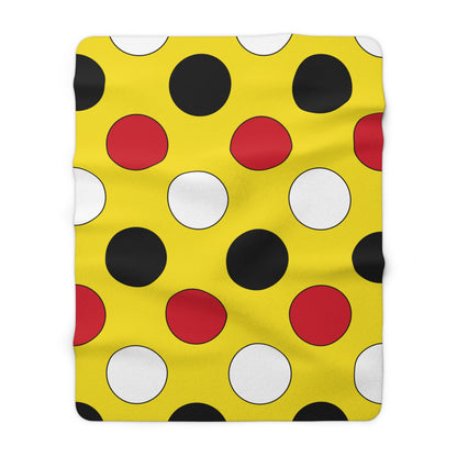 Brunei Darussalam Retro Polka Dots Blanket Throw