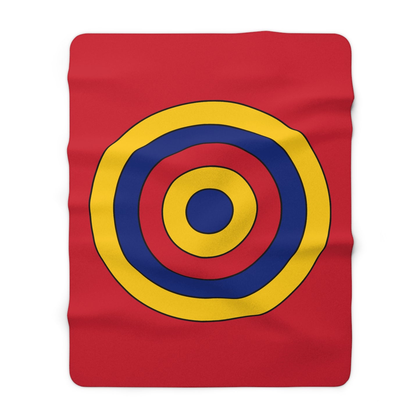 Venezuela Retro Target Blanket Throw