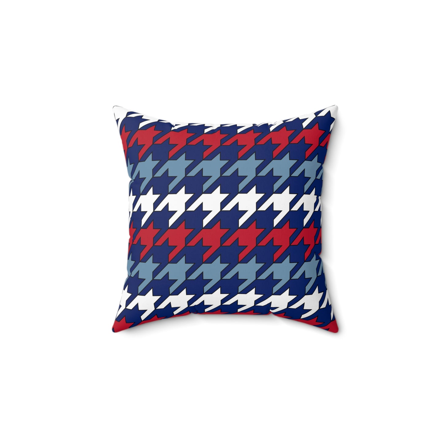Falkland Islands Retro Houndstooth Cushion Pillow