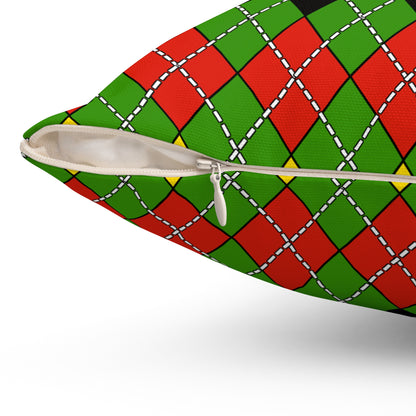 Guyana Retro Argyle Cushion Pillow