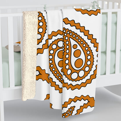 Cyprus Retro Paisley Blanket Throw