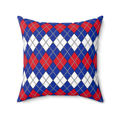 Cambodia Retro Argyle Cushion Pillow