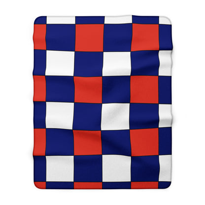 Cabo Verde Retro Check Blanket Throw