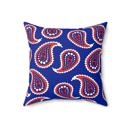 French Southern Territories Retro Paisley Cushion Pillow