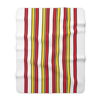 Guernsey Retro Stripes Blanket Throw