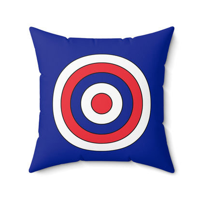 French Southern Territories Retro Target Cushion Pillow