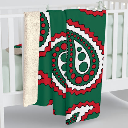 Mexico Retro Paisley Blanket Throw