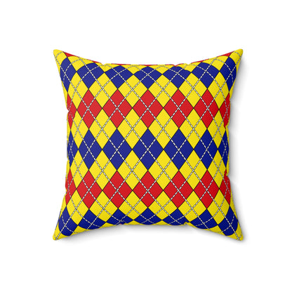 Colombia Retro Argyle Cushion Pillow