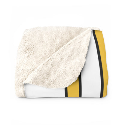 United States Virgin Islands Retro Stripes Blanket Throw