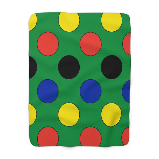 New Caledonia Retro Polka Dots Blanket Throw
