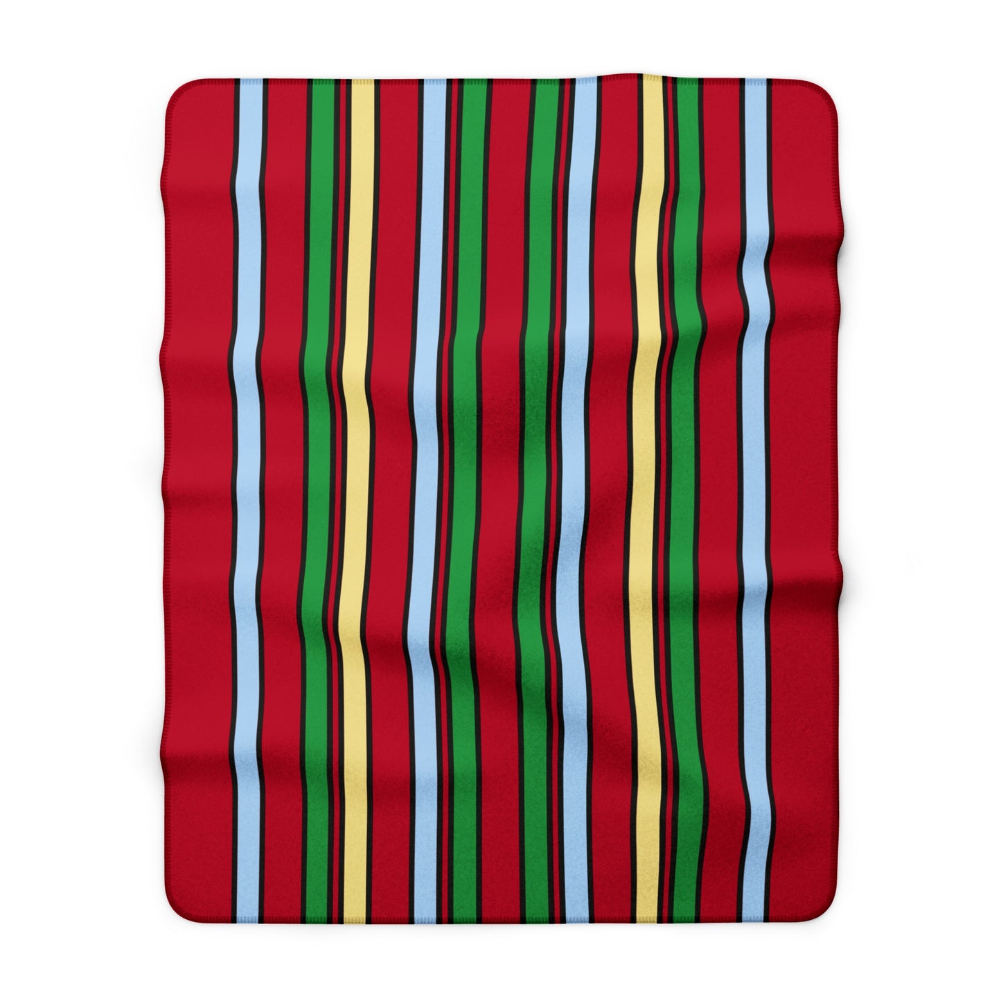Eritrea Retro Stripes Blanket Throw