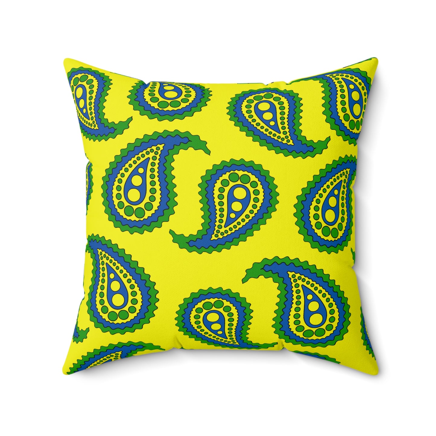Saint Vincent And The Grenadines Retro Paisley Cushion Pillow