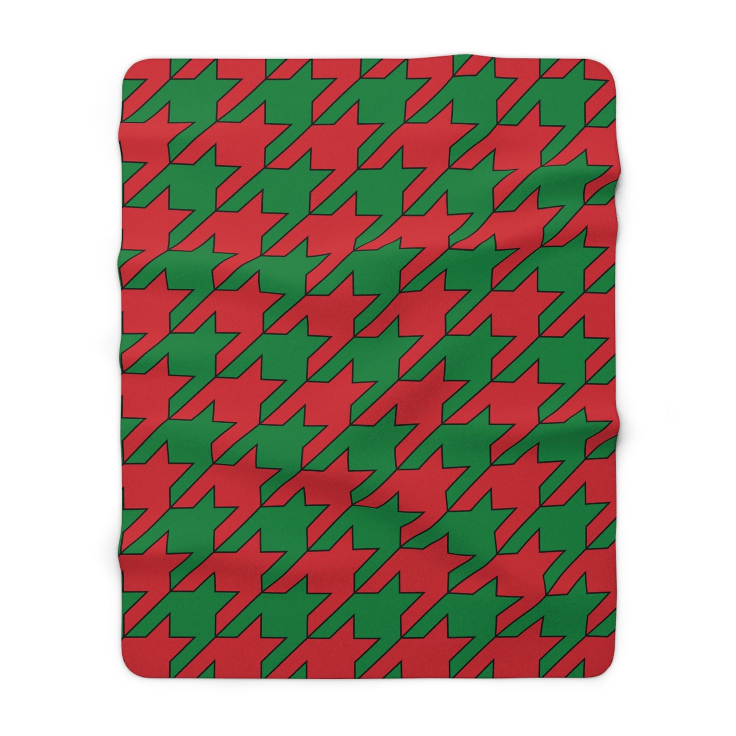 Turkmenistan Retro Houndstooth Blanket Throw