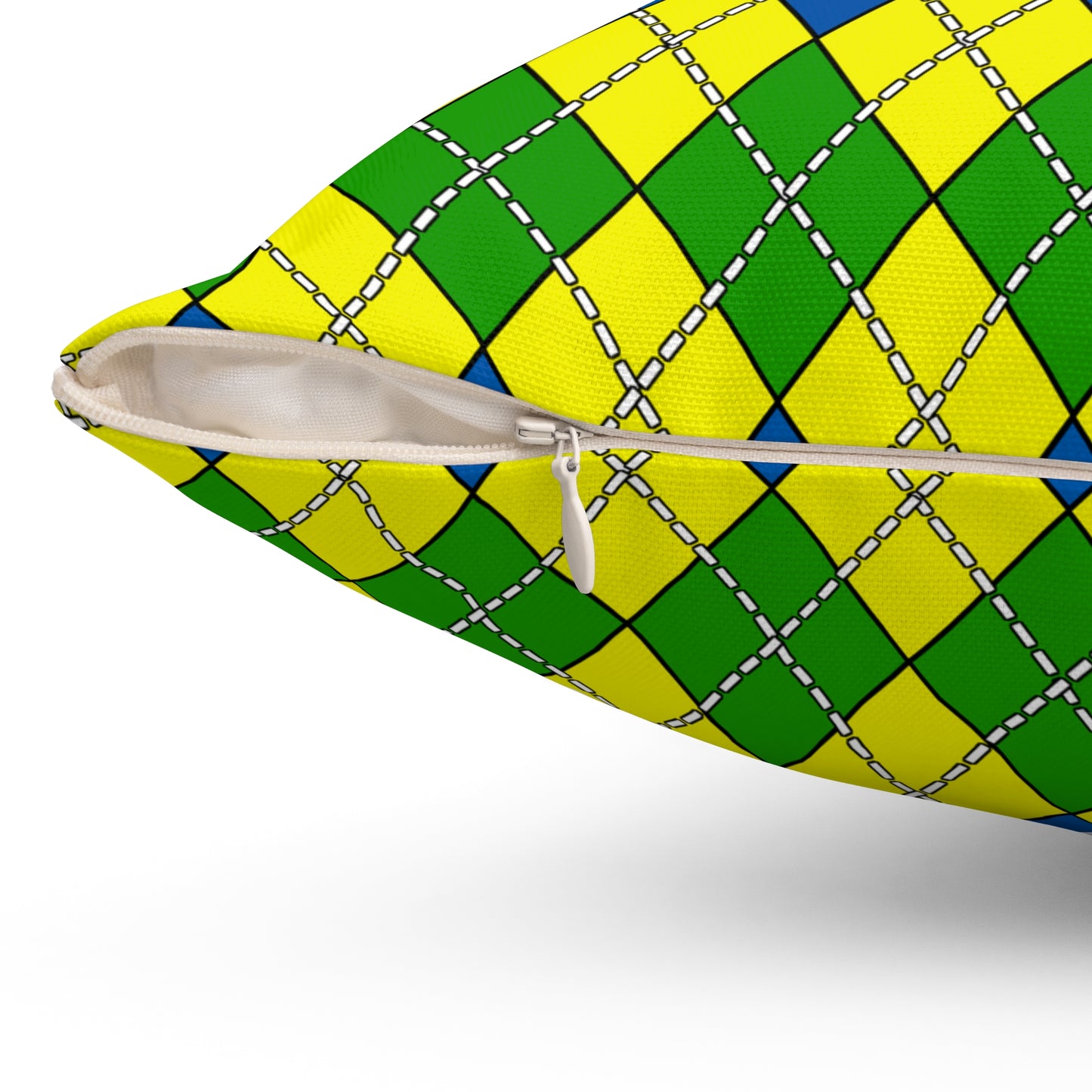 Saint Vincent And The Grenadines Retro Argyle Cushion Pillow