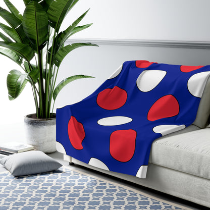 Sint Maarten Retro Polka Dots Blanket Throw