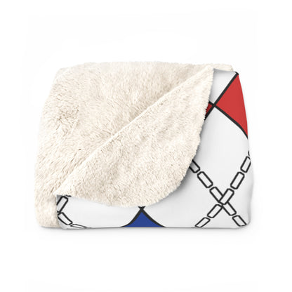 Faroe Islands Retro Argyle Blanket Throw