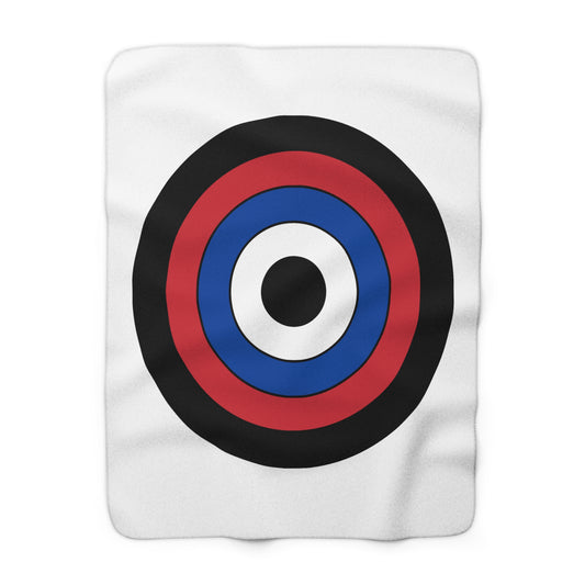Republic Of Korea Retro Target Blanket Throw