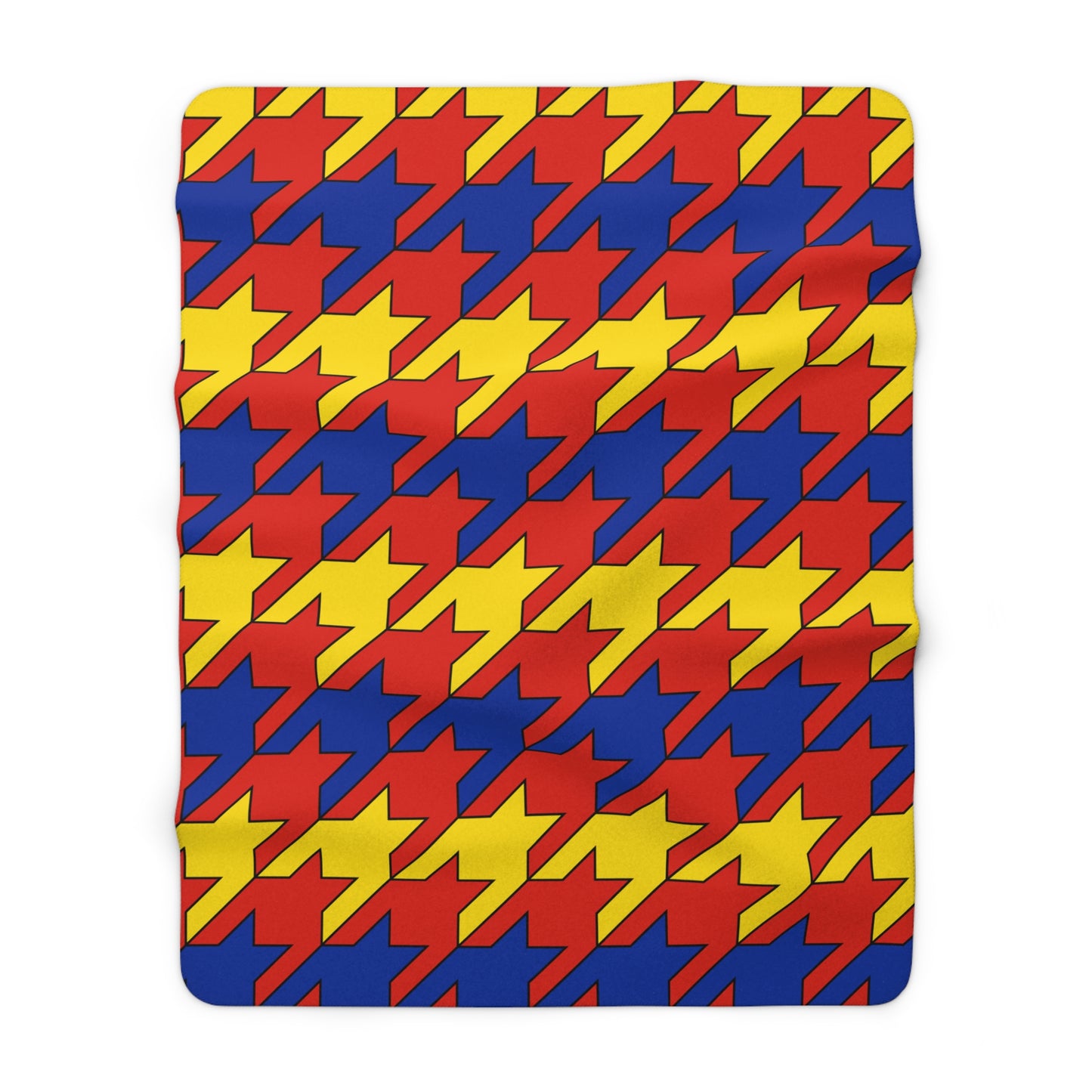 Romania Retro Houndstooth Blanket Throw