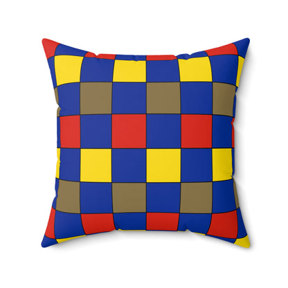 Moldova Retro Check Cushion Pillow