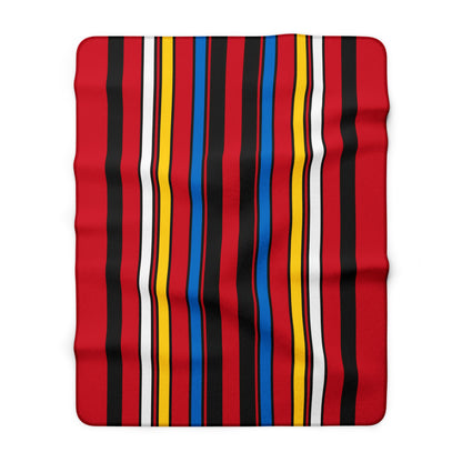 Antigua And Barbuda Retro Stripes Blanket Throw