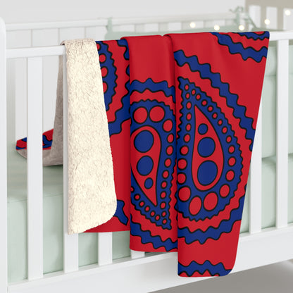 Liechtenstein Retro Paisley Blanket Throw
