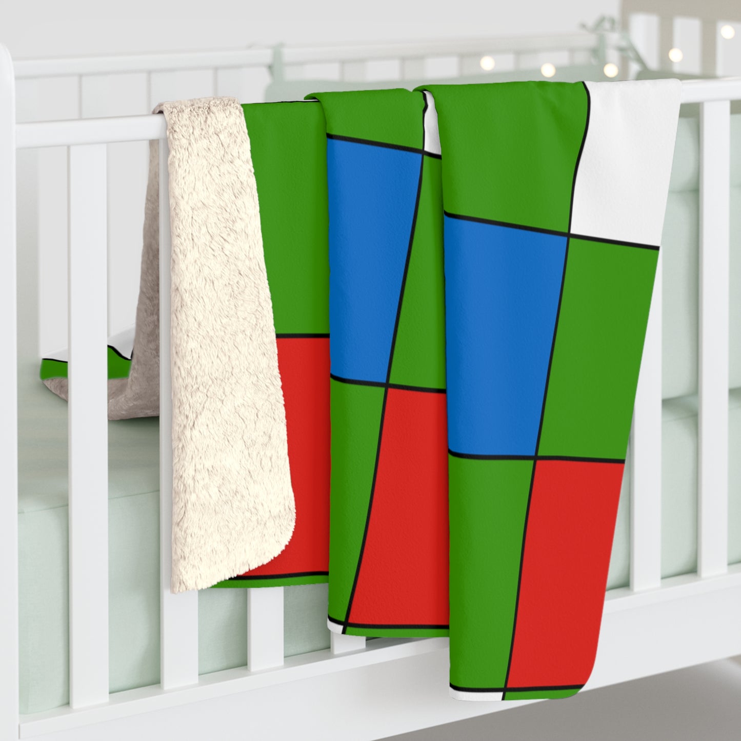 Equatorial Guinea Retro Check Blanket Throw