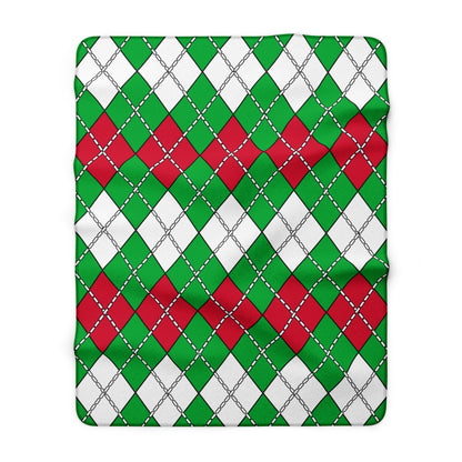 Wales Retro Argyle Blanket Throw