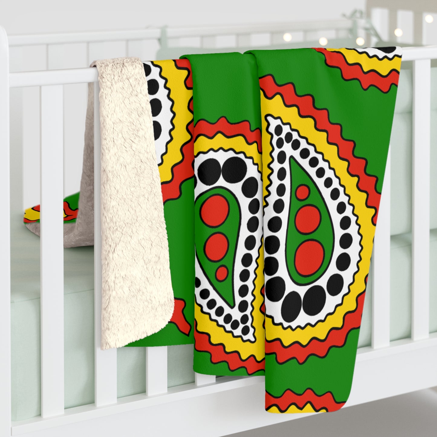Dominica Retro Paisley Blanket Throw