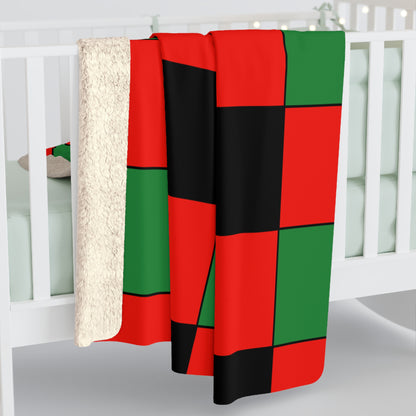 Malawi Retro Check Blanket Throw