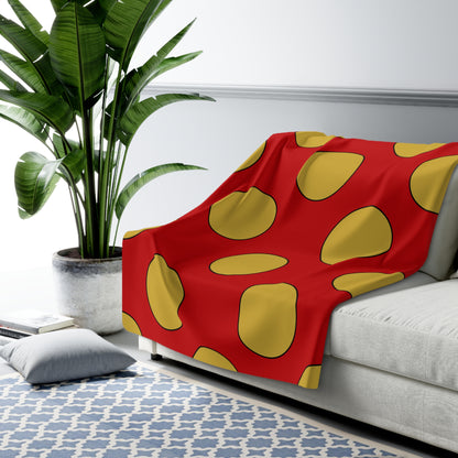 Montenegro Retro Polka Dots Blanket Throw