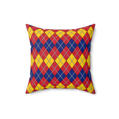 Venezuela Retro Argyle Cushion Pillow