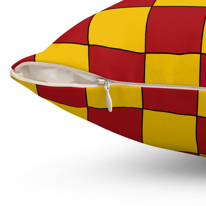 Spain Retro Check Cushion Pillow