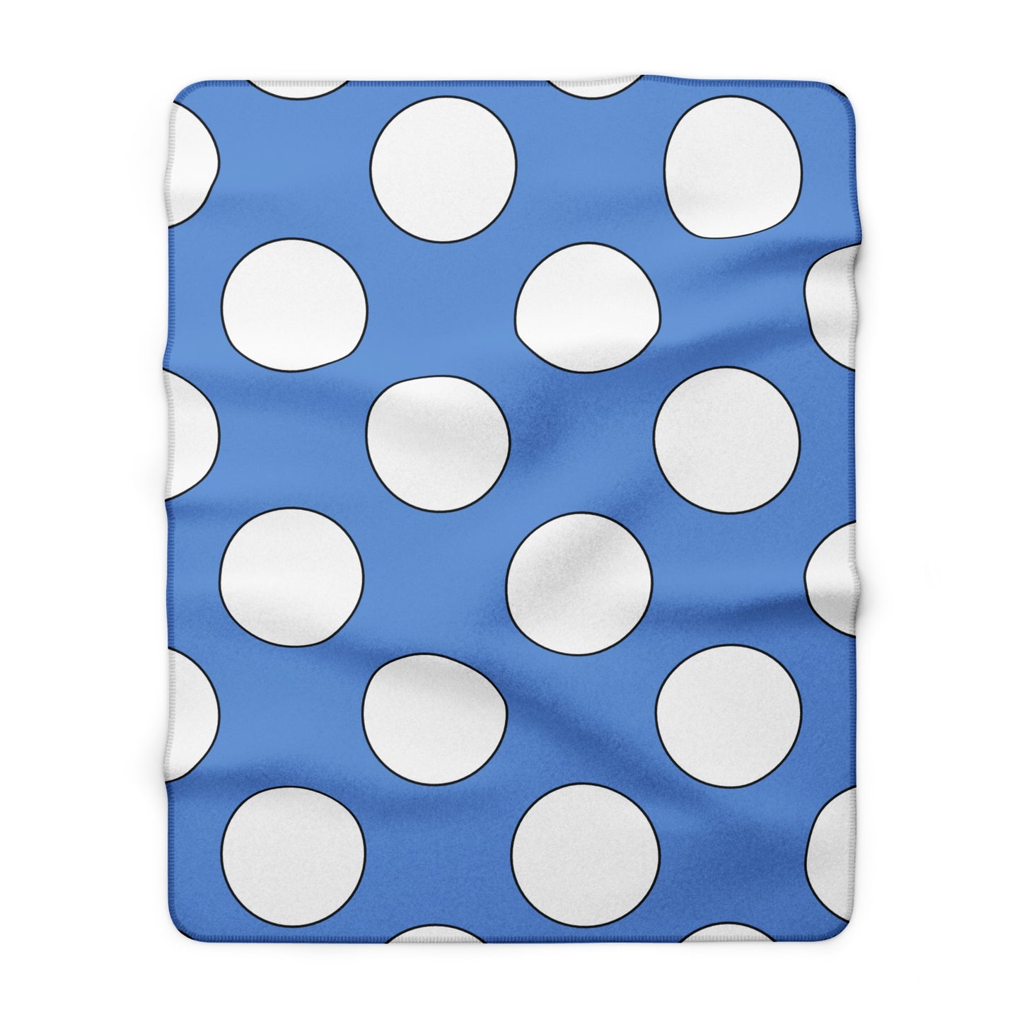 Micronesia Retro Polka Dots Blanket Throw
