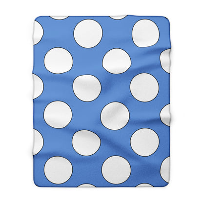 Micronesia Retro Polka Dots Blanket Throw