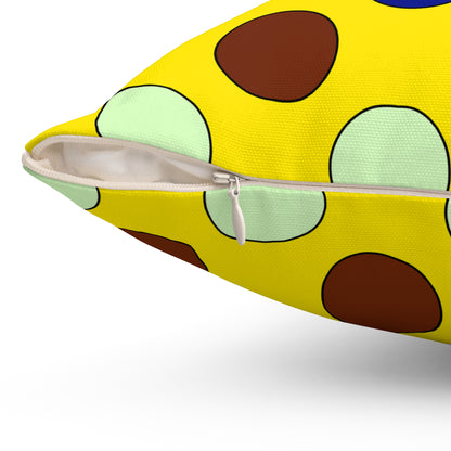 Ecuador Retro Polka Dots Cushion Pillow