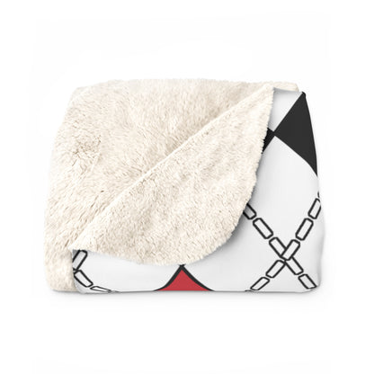 Republic Of Korea Retro Argyle Blanket Throw