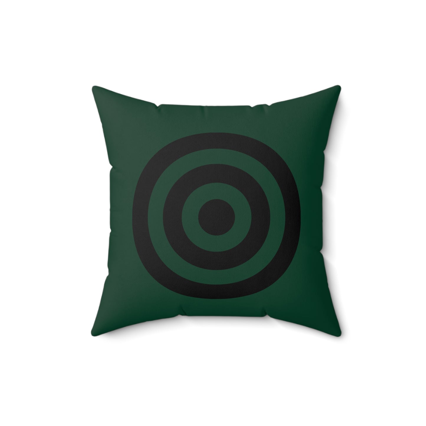 Dark Green, Black Retro Target Cushion Pillow