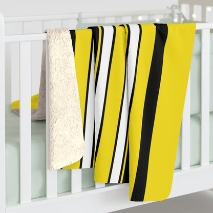 Brunei Darussalam Retro Stripes Blanket Throw
