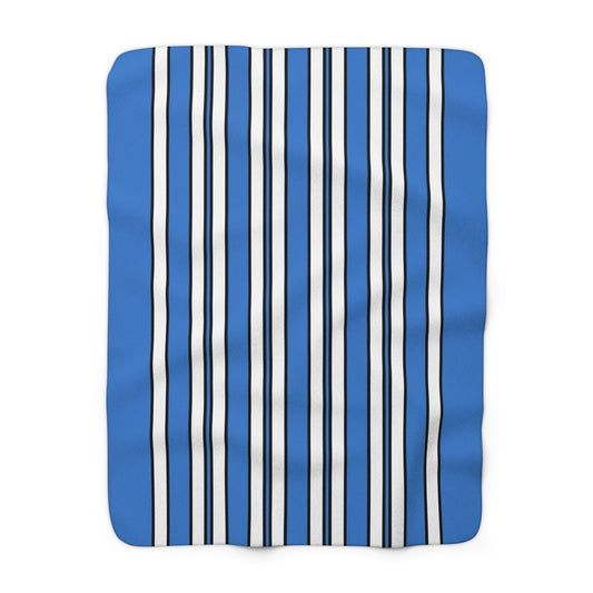Antarctica Retro Stripes Blanket Throw