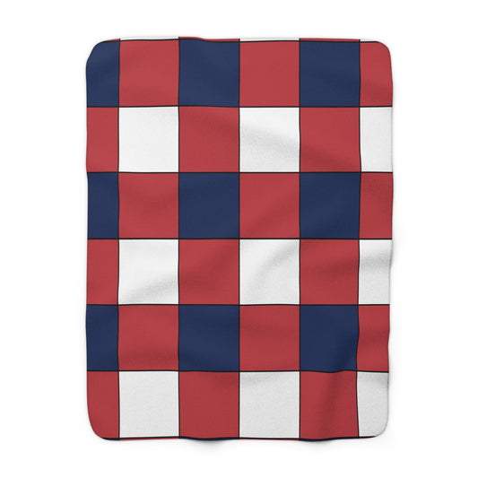 United States Minor Outlying Islands Retro Check Blanket Throw