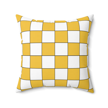 United States Virgin Islands Retro Check Cushion Pillow