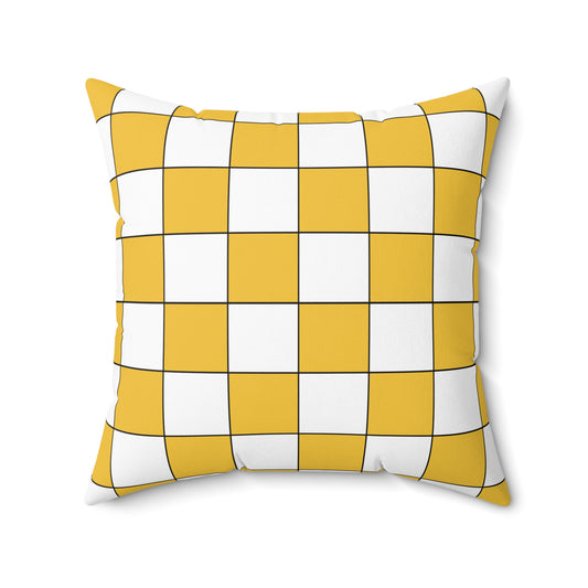 United States Virgin Islands Retro Check Cushion Pillow