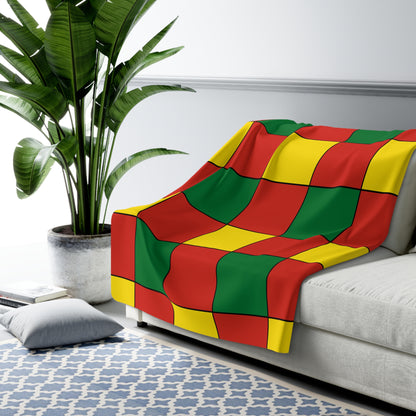 Bolivia Retro Check Blanket Throw