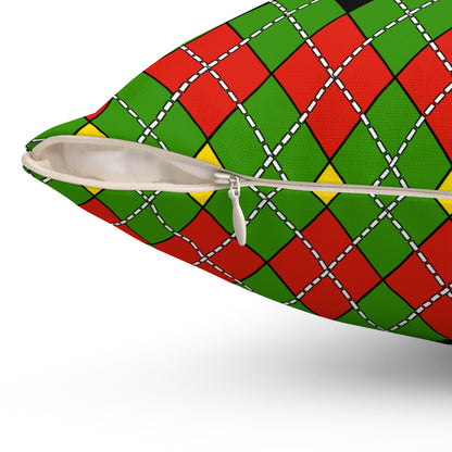 Guyana Retro Argyle Cushion Pillow