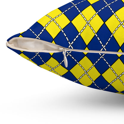 Curacao Retro Argyle Cushion Pillow
