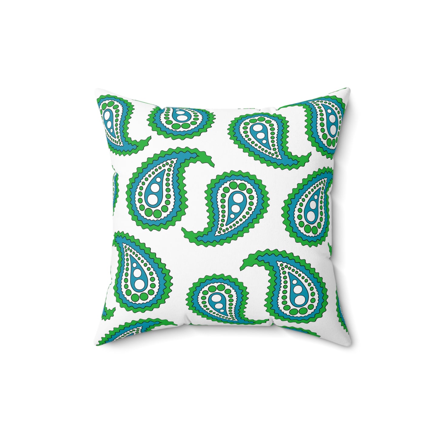Uzbekistan Retro Paisley Cushion Pillow