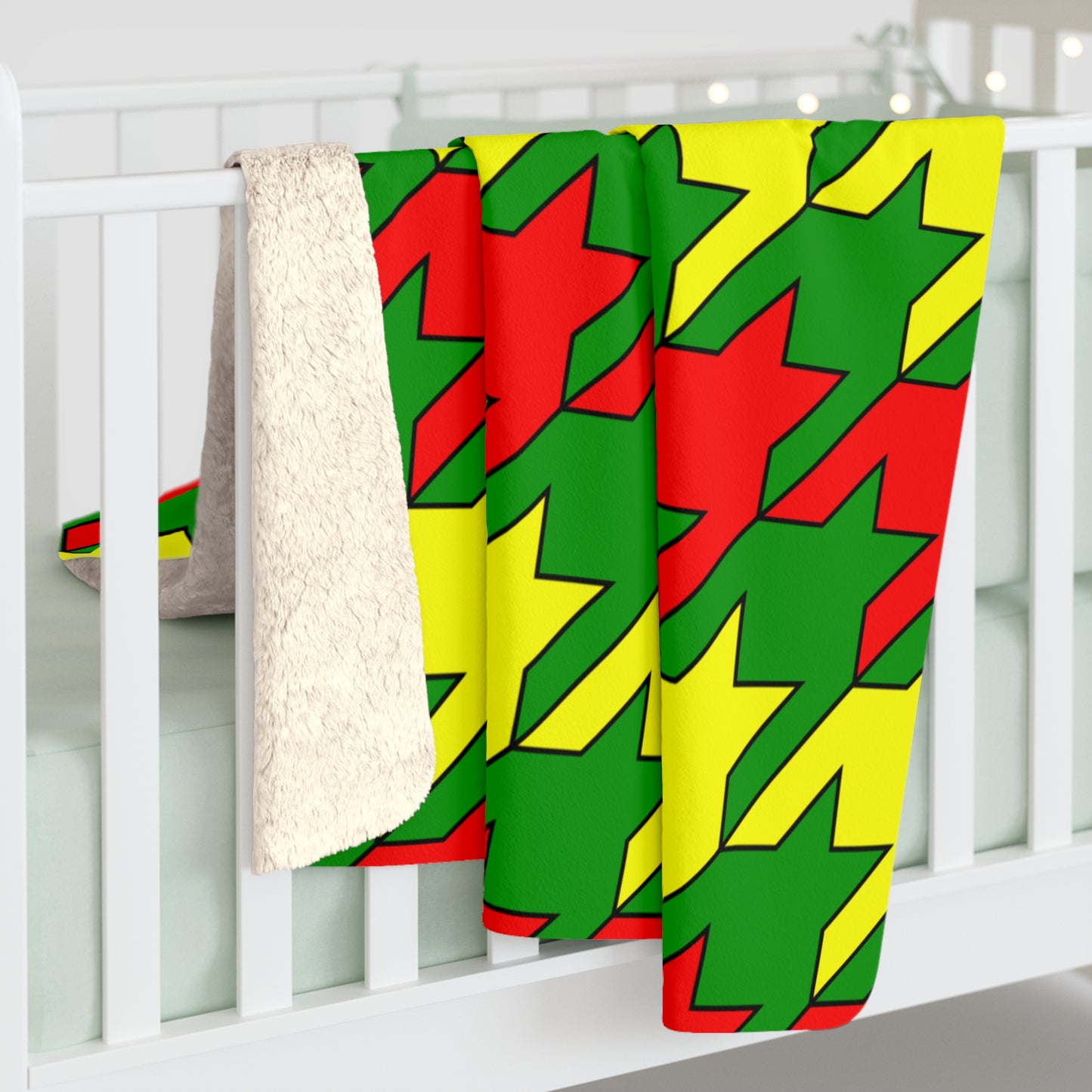 Guinea Retro Houndstooth Blanket Throw